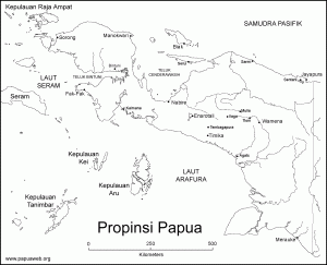 peta pulau papua